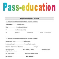 Passé composé - Exercices de conjugaison : 5ème Harmos - PDF à imprimer