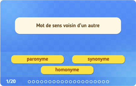 Jeux en ligne : Grammaire - Français : 9eme Harmos