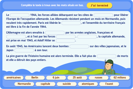 Exercices en ligne : Histoire - Nouveau programme : 7eme Harmos