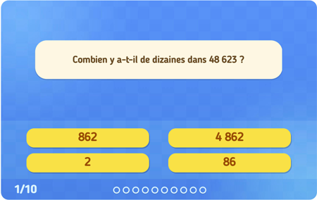 Exercices en ligne : Numération - Mathématiques : 5eme Harmos