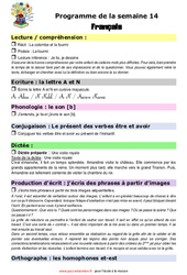 Semaine 14 - école à la maison IEF - Fiches  : 4ème Harmos