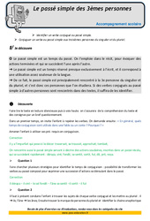 Le passé simple des s personnes - Soutien scolaire - Aide aux devoirs : 6ème Harmos - PDF à imprimer