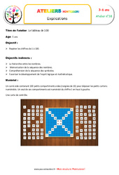 Tableau de 100 - Combinaison des symboles et des chiffres : 1ère, 2ème, 3ème, 4ème Harmos - PDF à imprimer