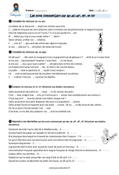 Les mots commençant par ap - ac - af, - ef - et of - Exercices avec correction : 7ème Harmos - PDF à imprimer