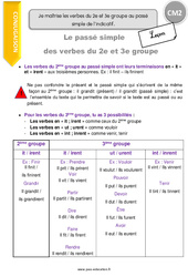 Je maîtrise les verbes du 2e e groupe au passé simple de l’indicatif. - Cours, Leçon : 7ème Harmos - PDF gratuit à imprimer