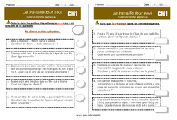 Travail en autonomie - Elève en répartition : 6ème Harmos - PDF à imprimer