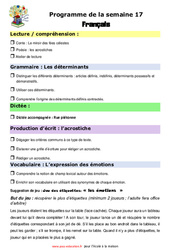 IEF Instruction En Famille, École à la maison pour la Semaine 17 - école à la maison IEF - Fiches  : 7ème Harmos