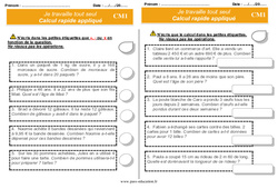 Documents d’autonomie  - Elève en répartition : 6ème Harmos - PDF à imprimer