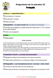 IEF Instruction En Famille, École à la maison pour la Semaine 22 - école à la maison IEF - Fiches  : 7ème Harmos