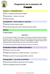 IEF Instruction En Famille, École à la maison pour la Semaine 24 - école à la maison IEF - Fiches  : 7ème Harmos