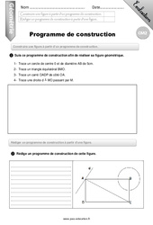 Programme de construction - Examen Evaluation - Bilan : 7ème Harmos - PDF à imprimer