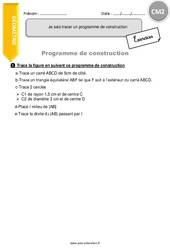 Comment tracer un programme de construction - Exercices avec correction - PDF à imprimer