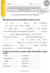 Comment reconnaître et utiliser le passé simple et l’imparfait à bon escient dans un récit. - Exercices avec correction : 7ème Harmos - PDF à imprimer