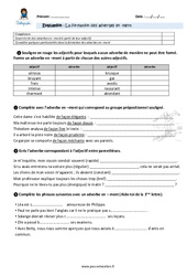 La formation des adverbes en - ment - Examen Evaluation - Bilan : 7ème Harmos - PDF à imprimer