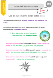 Comprendre la notion de circonstance. - Cours, Leçon : 6ème Harmos - PDF gratuit à imprimer