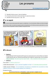 Les pronoms - Soutien scolaire - Aide aux devoirs : 6ème Harmos - PDF à imprimer