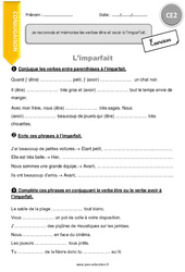 Imparfait - Exercices  : 5ème Harmos - PDF à imprimer