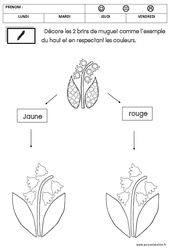 Graphisme - Muguet : 1ère Harmos - PDF à imprimer