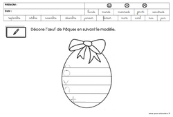 Graphisme - Pâques : 2ème Harmos - PDF à imprimer