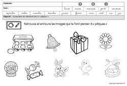 Images - Pâques : 2ème Harmos - PDF à imprimer