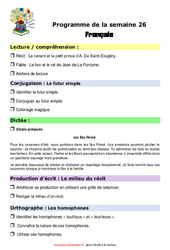 IEF Instruction En Famille, École à la maison pour la Semaine 26 - école à la maison IEF - Fiches  : 7ème Harmos