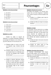 Pourcentages - Exercices corrigés - Proportionnalité : 8ème Harmos - PDF à imprimer