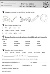 Exercices - ill - ail,aill - eil,eill - euil,euill - ouill : 4ème Harmos - PDF à imprimer