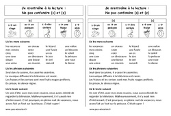 s et z - Ne pas confondre - Phonologie : 4ème Harmos - PDF à imprimer