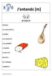 Son m - Affiche pour la classe : 3eme, 4ème Harmos - PDF à imprimer