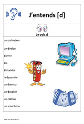 Son d - Affiche pour la classe : 3eme, 4ème Harmos - PDF à imprimer