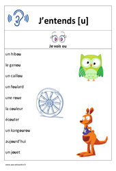 Son ou - Affiche pour la classe : 3eme, 4ème Harmos - PDF à imprimer