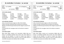 Son ou - Phonologie - Etude des sons : 4ème Harmos - PDF à imprimer