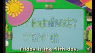 Les jours de la semaine - Anglais : 5ème, 6ème, 7ème Harmos