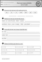 Révisions - oi et oin - Ne pas confondre - Etude des sons : 4ème Harmos - PDF à imprimer