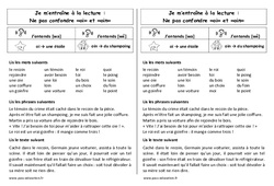 oi et oin - Ne pas confondre - Phonologie - Etude des sons : 4ème Harmos - PDF à imprimer