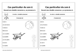 Fiche mémo élève - Son è devant 2 consonnes : 3eme, 4ème Harmos - PDF à imprimer