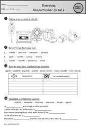 Exercices - Son è devant 2 consonnes - Etude des sons : 4ème Harmos - PDF à imprimer