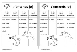 Fiche mémo élève - Son o fermé - Etude des sons : 3eme Harmos - PDF à imprimer