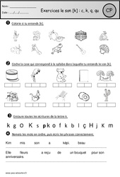 Exercice k C Q Qu K Son Simple 3eme Harmos 3P