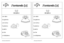 Fiche mémo élève - Son o ouvert - Etude des sons : 3eme Harmos - PDF à imprimer