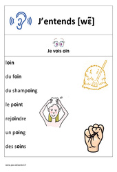 Son oin - Affichage pour la classe : 3eme Harmos - PDF à imprimer