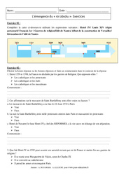 Emergence du roi absolu - Exercices corrigés : 9eme Harmos - PDF à imprimer