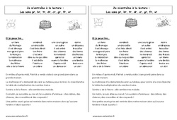 Sons pr, br, tr, dr, cr, gr, fr, vr - Phonologie - Etude des sons : 3eme Harmos - PDF à imprimer