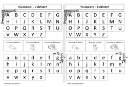 Alphabet - Cours, Leçon : 3eme Harmos - PDF gratuit à imprimer