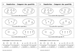 Comparer des quantités - Cours, Leçon : 3eme Harmos - PDF à imprimer