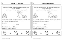 Addition - Cours, Leçon : 3eme Harmos - PDF à imprimer