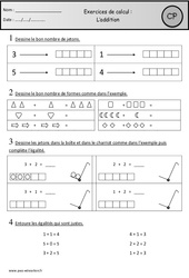 Exercices - Addition - Calcul : 3eme Harmos - PDF à imprimer