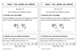 Calculer une addition - Cours, Leçon : 3eme Harmos - PDF gratuit à imprimer