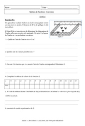 Synthèse - Notion de fonction - Révisions : 11ème Harmos - PDF à imprimer