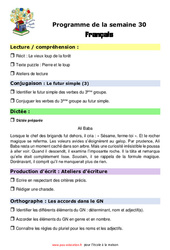IEF Instruction En Famille, École à la maison pour la Semaine 30 - école à la maison IEF - Fiches  : 7ème Harmos